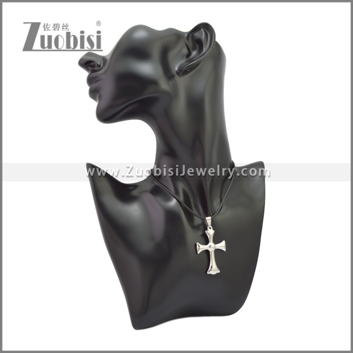 Rubber Necklace W Stainless Steel Clasp n003182HS