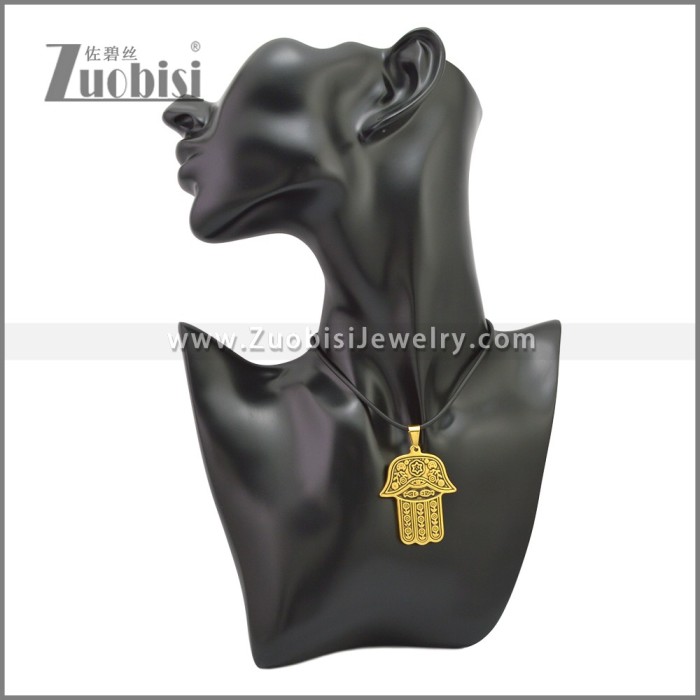 Rubber Necklace W Stainless Steel Clasp n003176HG1