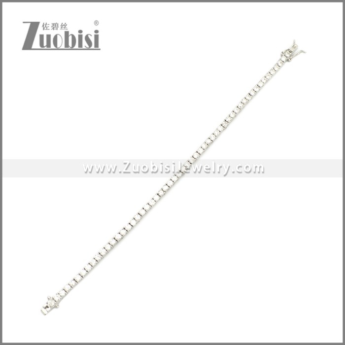 Stainless Steel Tennis Bracelet b010050S
