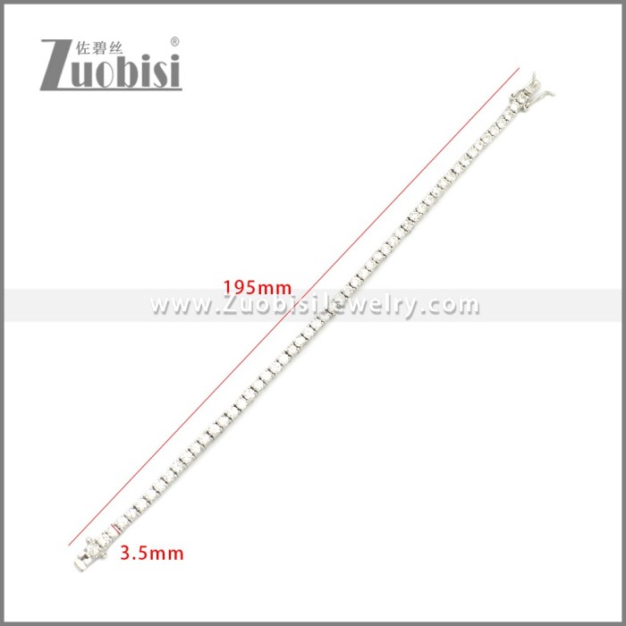 Stainless Steel Tennis Bracelet b010050S