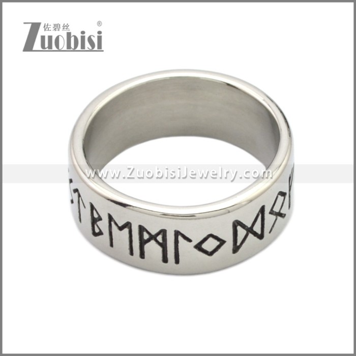 Stainless Steel Norse Viking Symbol Ring r008751S