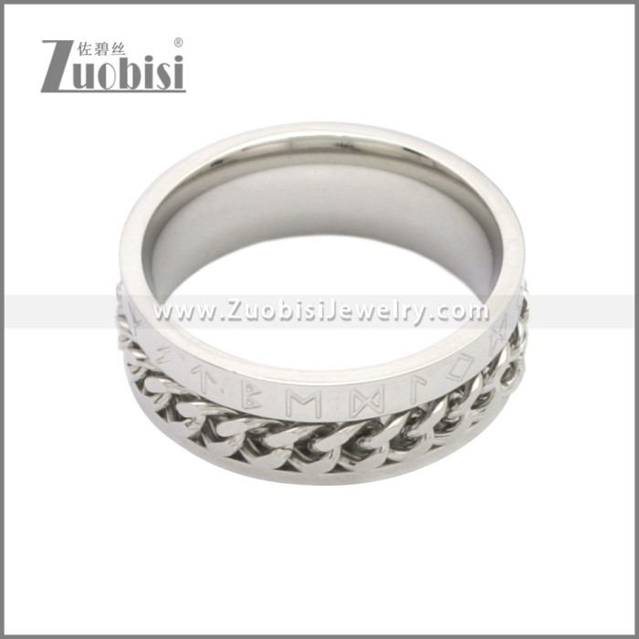 Stainless Steel Spinner Ring Gift for Women Size 7-13 r008750S