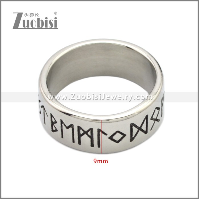 Stainless Steel Norse Viking Symbol Ring r008751S