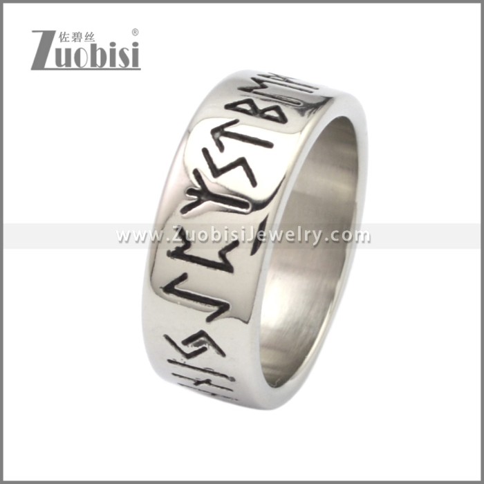 Stainless Steel Norse Viking Symbol Ring r008751S