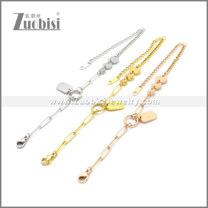 Stainless Steel Bracelet b010075R