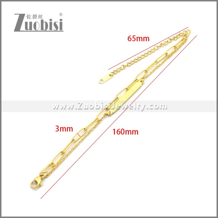 Stainless Steel Bracelet b010066G