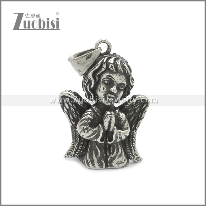 Stainless Steel Stunning Angel Pendant p011085SA