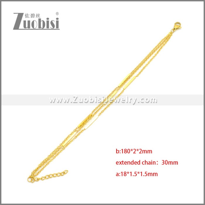 Stainless Steel Bracelets b010105G