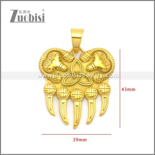 Stainless Steel Pendant p011122G