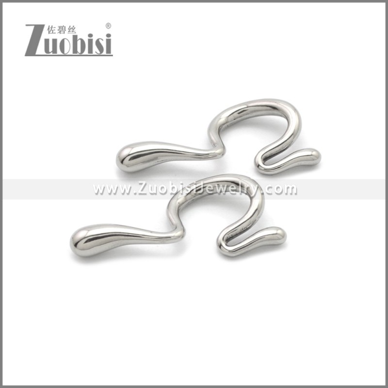 Unique Irregular Liquid Shape Stainless Steel Ear Cuff e002235S