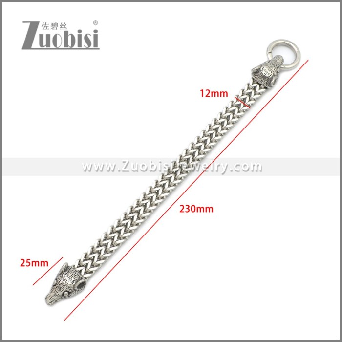 Stainless Steel Rat Bracelet b010131S