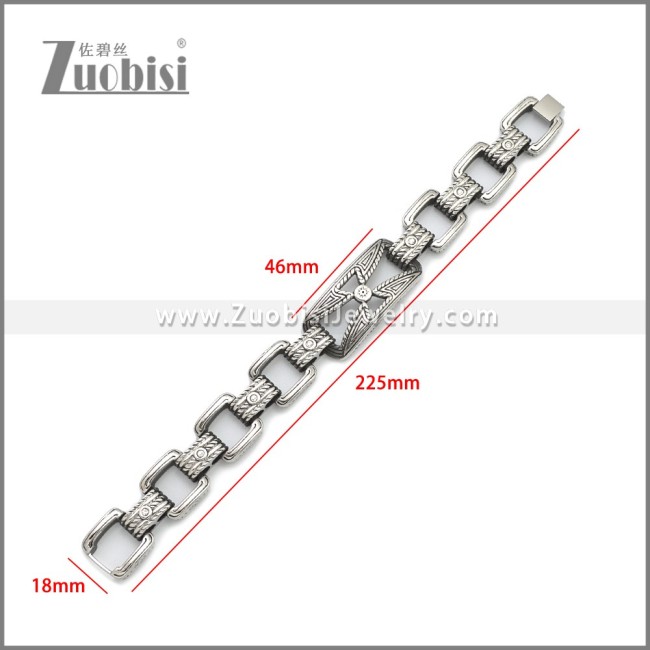Stainless Steel Bracelet b010124SA