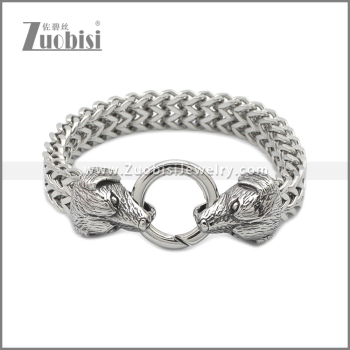 Stainless Steel Dog Bracelet b010140S