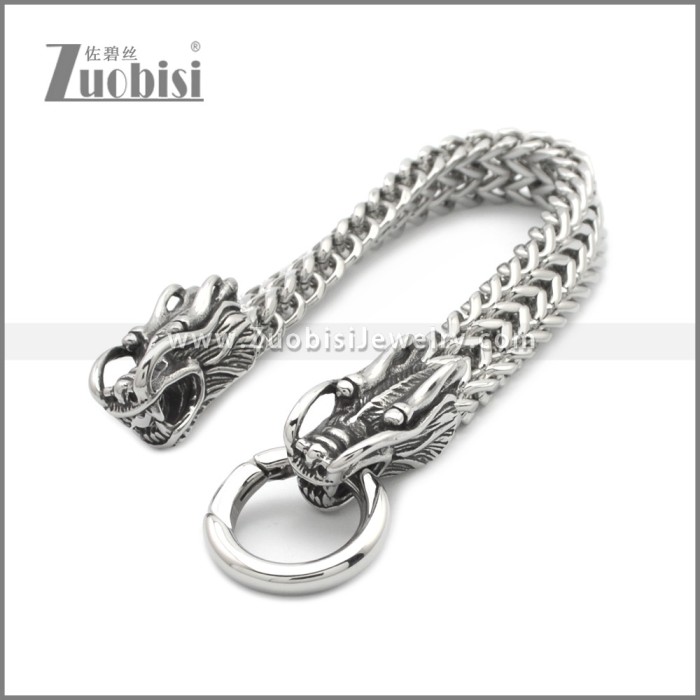Stainless Steel Dragon Bracelet b010133S