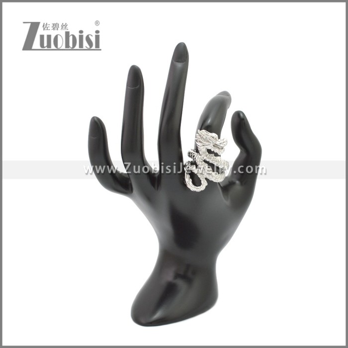 Big Chinese Dragon Ring Stainless Steel for Men r008934S