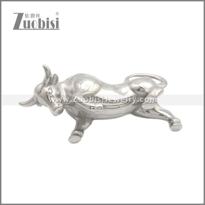 Stainless Steel Solid Cow Ornament a001031S