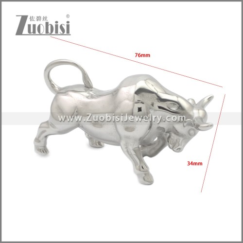 Stainless Steel Solid Cow Ornament a001031S