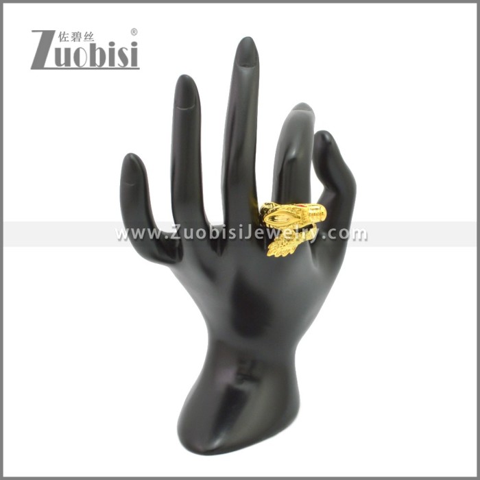 Your 24K Stainless Steel China Dragon Ring Gold Size 12 r009069G