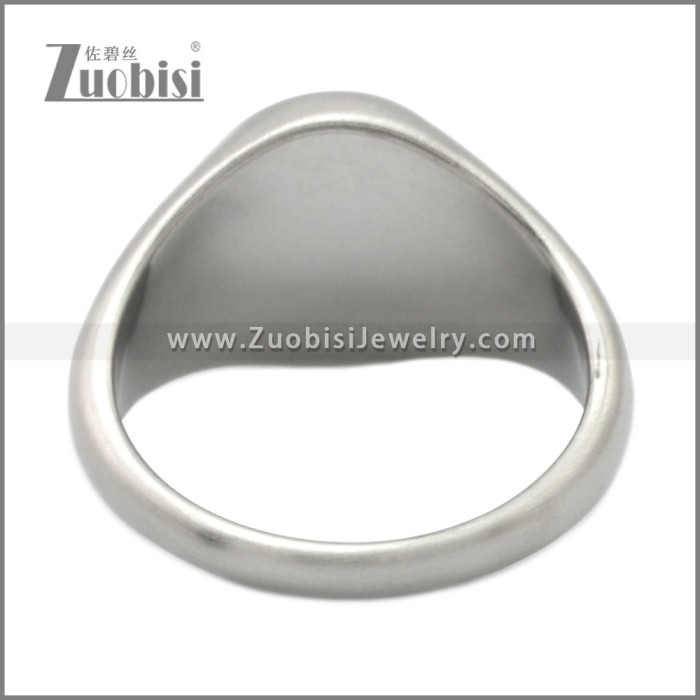 Matte Stainless Steel Enamel Ring r009056S1