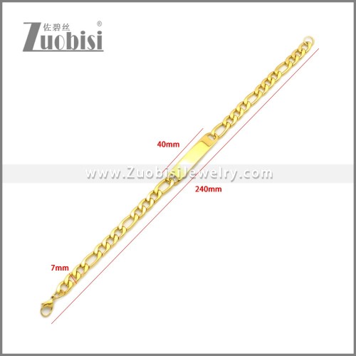 Stainless Steel Bracelet b010164G