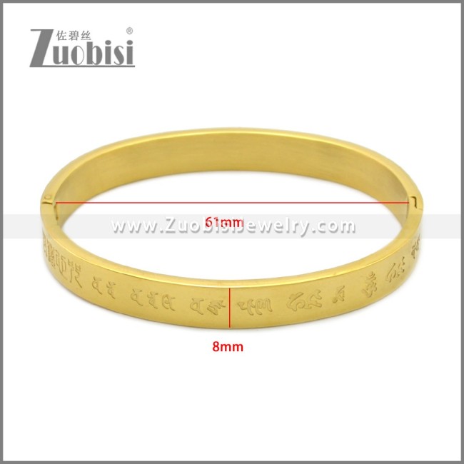Stainless Steel Bangle b010155G