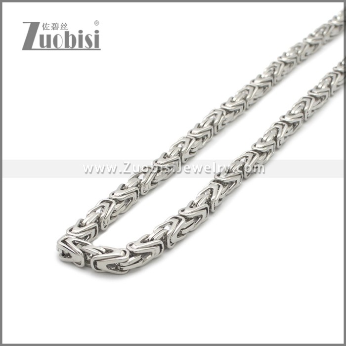 570 x 6mm Stainless Steel Necklaces n003263S