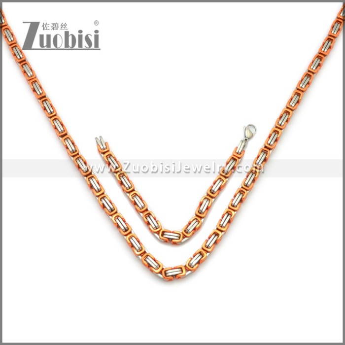 8mm Stainless Steel Jewelry Set s002980S1
