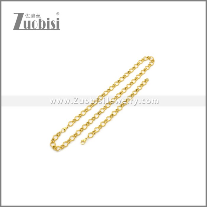 10mm Golden Stainless Steel Jewelry Set s002984G