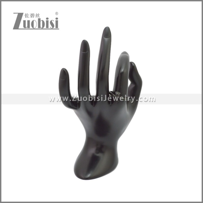 Black Stainless Steel Serpent Rings r009122H