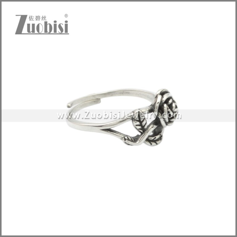 925 Sterling Silver Rose Rings r009127SA