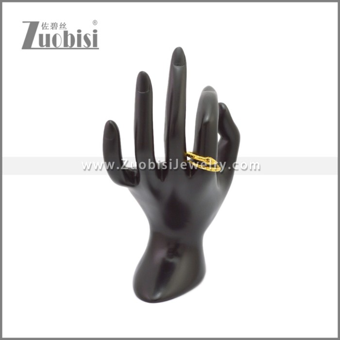 Golden Stainless Steel Snake Rings r009121G