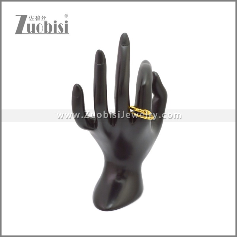 Golden Stainless Steel Snake Rings r009121G