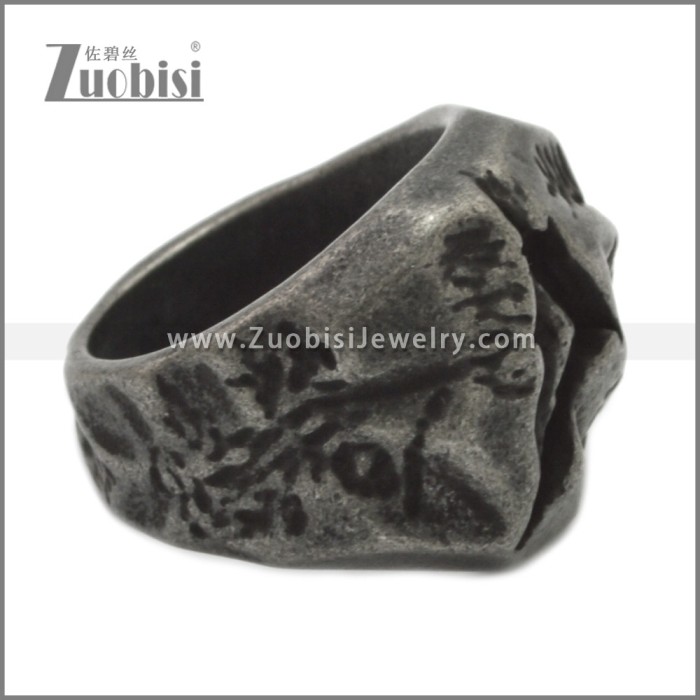 Vintage Stainless Steel Dinosaur Bone Rings r009093A
