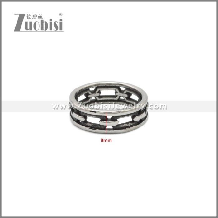 Stainless Steel Rings r009151SA