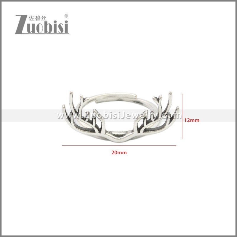 925 Sterling Silver Deer Rings r009123S