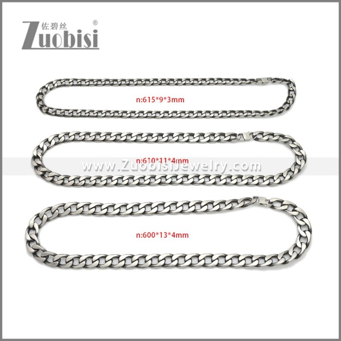 Stainless Steel Necklaces n003269S2