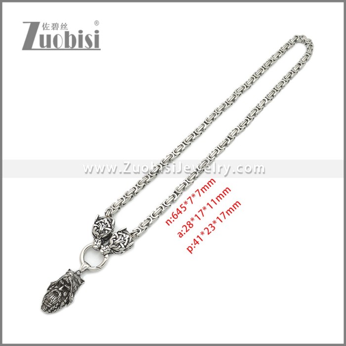 Stainless Steel Necklaces n003285S16