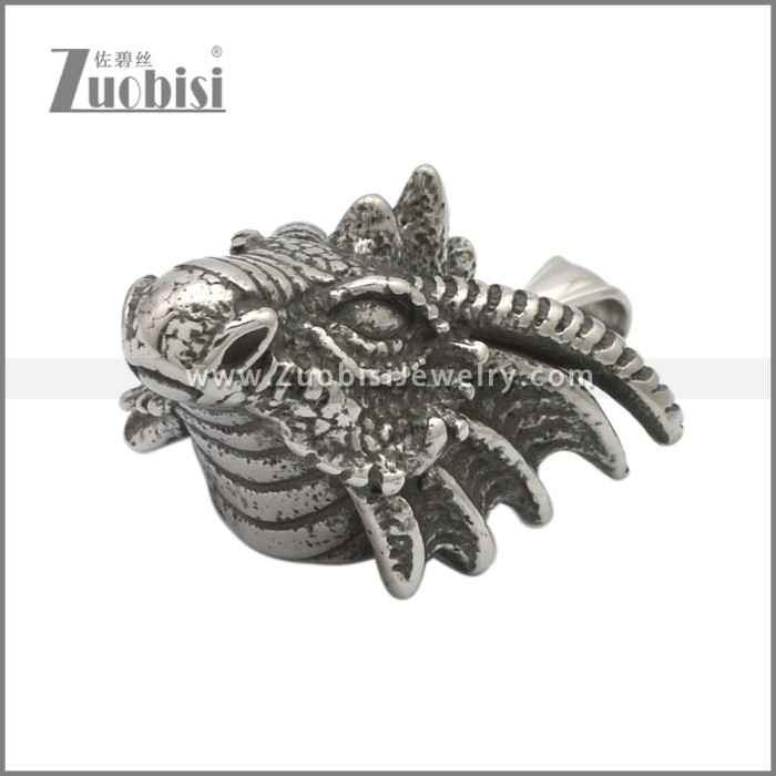 Retro Casting Dragon Head Pendant p011232SA