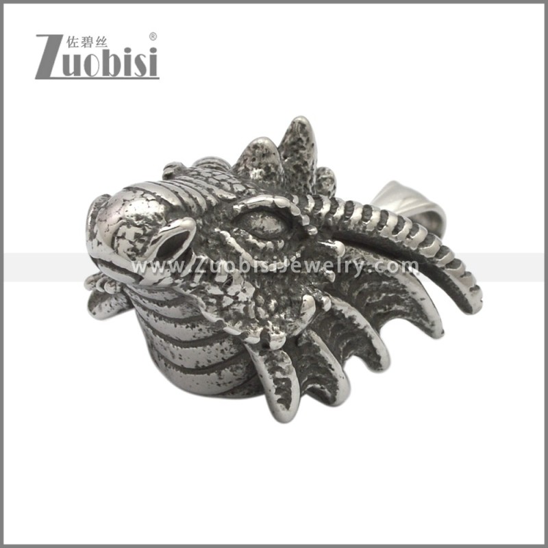 Retro Casting Dragon Head Pendant p011232SA