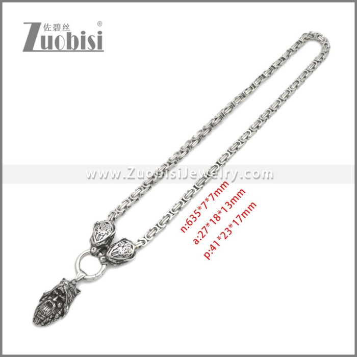 Stainless Steel Necklaces n003283S16