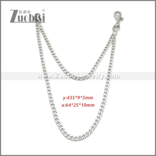 High Quality Gothic Punk Bike Chain Byzantine Motorcycle Wallet Chain Fashion y000064S
