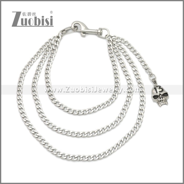 Mens Skull Wallet Chain for Jeans y000062S