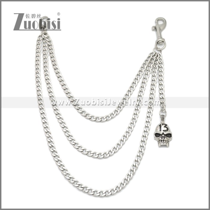Mens Skull Wallet Chain for Jeans y000062S