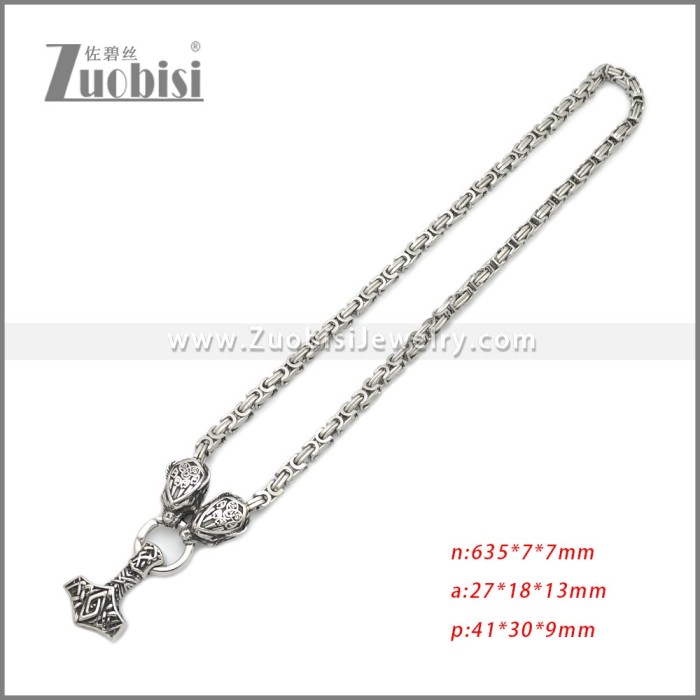 Stainless Steel Necklaces n003283S23