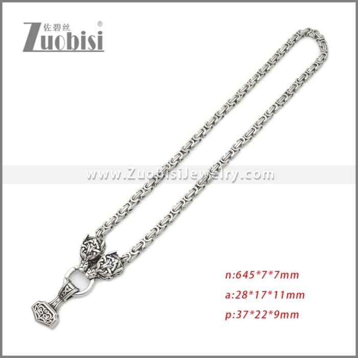 Stainless Steel Necklaces n003285S21