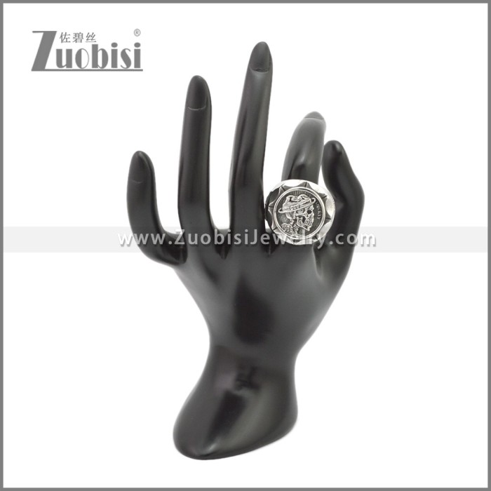 Masculine Stainless Steel Skeleton Skull Rings r009211SA