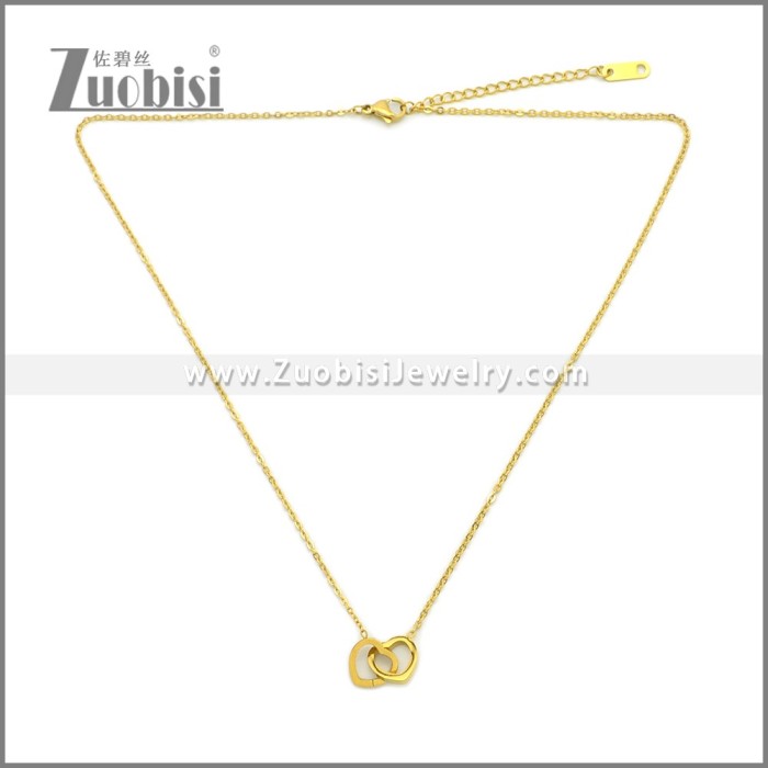 Stainless Steel Heart Necklace for Girlfriend n003350G