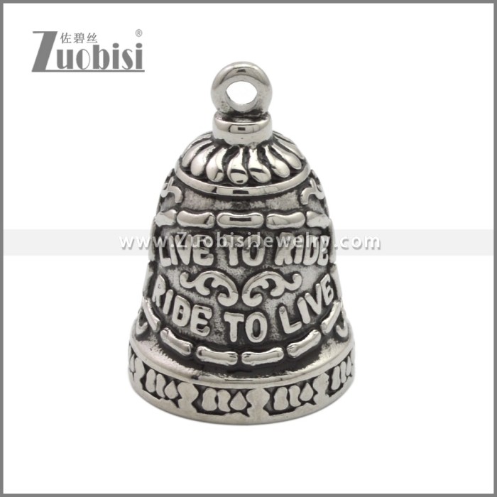 Stainless Steel Motorcycle Bell Biker Pendant p011329SA