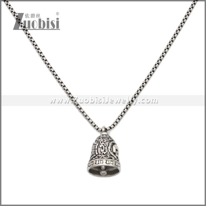 Stainless Steel Motorcycle Bell Biker Pendant p011329SA
