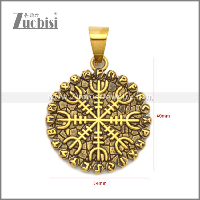 Stainless Steel Pendants p011348GA